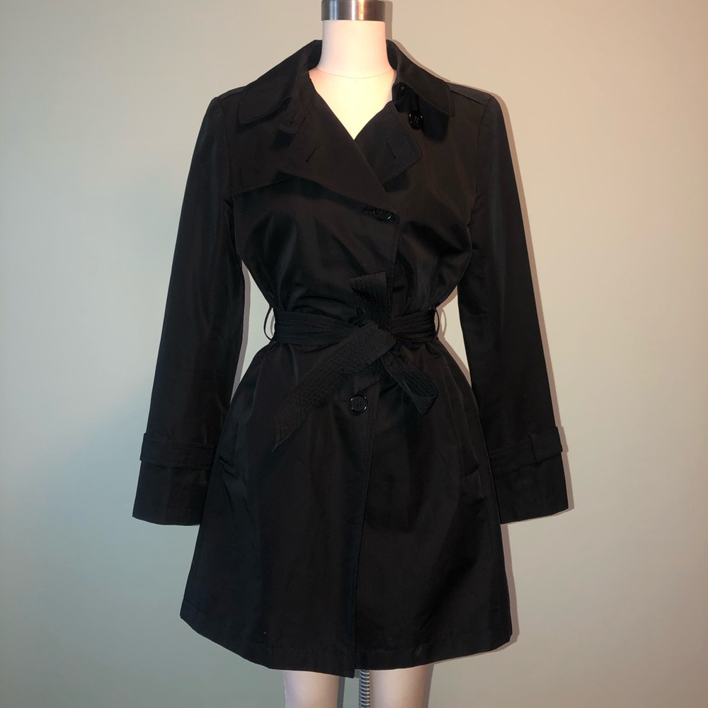 Ann Taylor Black Trenchcoat